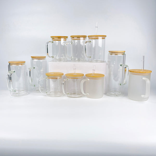 Ship from CN Mutiful Size 9oz/11oz/12oz/15oz/17oz/20oz Glass jelly Mug –  GGblanks