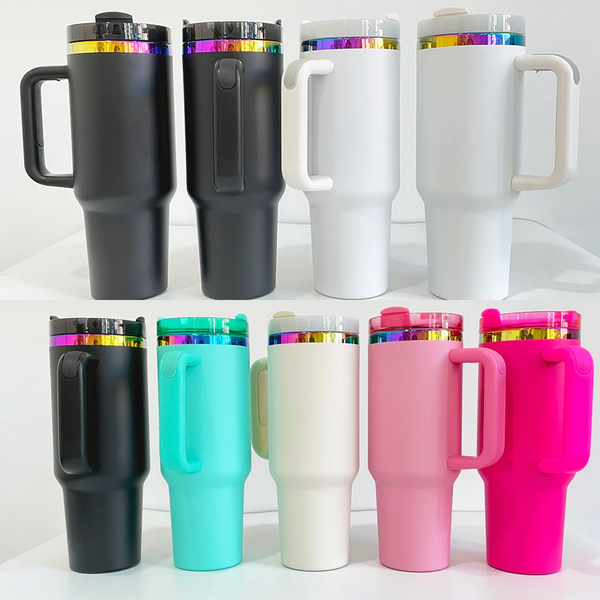 RTS USA_30oz/40oz Rainbow Tumblers Powder Coat H2.0 Quencher