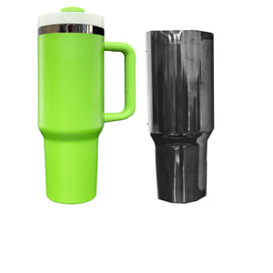 China to Canada_40oz Grinch Green Black Mirror underneath H2.0 Powder Coat Tumblers for Laser Engraving _CNPNY