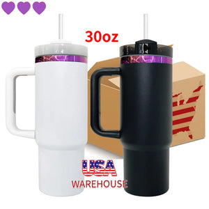 China to Canada_30oz💗💜 Purple Pink Mirror Underneath Powder Coat H2.0 Quencher Tumblers 20pcs for Laser Engraving _CNPNY