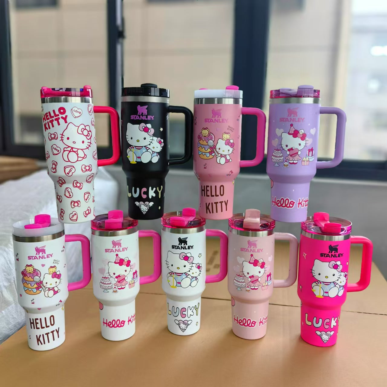 40oz Printed Cute Designs Valentine's Day Gift Stanleys Quencher