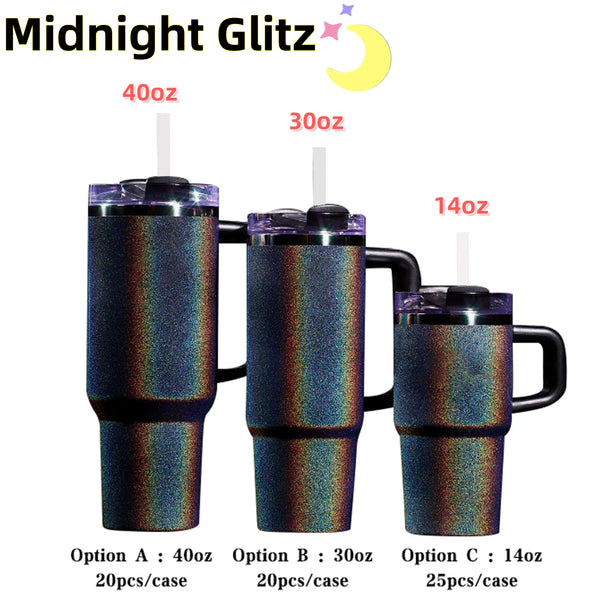 【NEW限定品】 14oz/30oz/40oz Midnight Holographic Mirror Black Glitz 小物