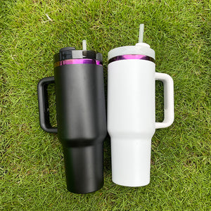 China to Canada_💗💜40oz Purple Pink Mirror Underneath Powder Coat H2.0 Quencher Tumblers _CNPNY