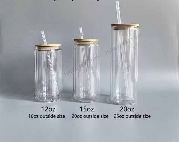Double Wall Blank 12oz/20oz/25oz Snow Globe Glass tumblers _CNPNY – YPSub