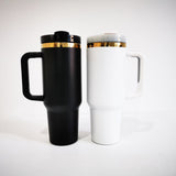 RTS USA_40oz H2.0 upgraded Gold Mirror underneath Powder Coat Travel Tumblers_USPNY