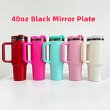 Presale USA_40oz H2.0 Black Mirror Undertean Powder Coating Tumblers 20 pcs_USPNY