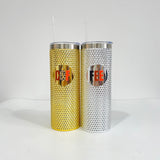 23oz Studded durian stainless steel tumblers straight skinny tumblers_CNPNY