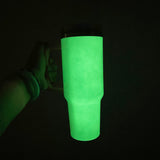 RTS USA_💚🎃40oz Glow In Dark Protour Lids White Sublimation Leak Proof Quencher Tumblers 20pcs _USPNY