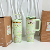 🌸✨ 🦋40oz Spring Blossom Stanley Quencher Tumblers 20pcs🌸✨ 🦋 _CNPNY