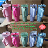 40oz Macaron Colors Sublimation ProTour Lids Qencher Tumblers with No Spill Leak Proof Lids 20pcs_CNPNY