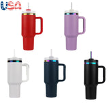 Presale USA_🌈40oz Rainbow H2.0 Tumblers powder coat Quencher Tumbler 20pcs for Laser Engraving_USPNY