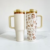 Presale USA_40oz Copper Plate Quencher Tumblers Black and Cream Colors_USPNY