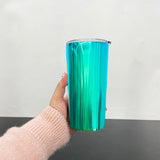 Presale USA_20oz Green Mirror Plated Red Colors Yeti Style Powder Coat Coffee Mugs with Magnetic Lids 25pcs_USPNY