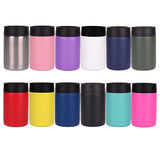 12oz Powder Coat Can Coolers Stainless Steel Koozies for Laser Engraving_CNPNY