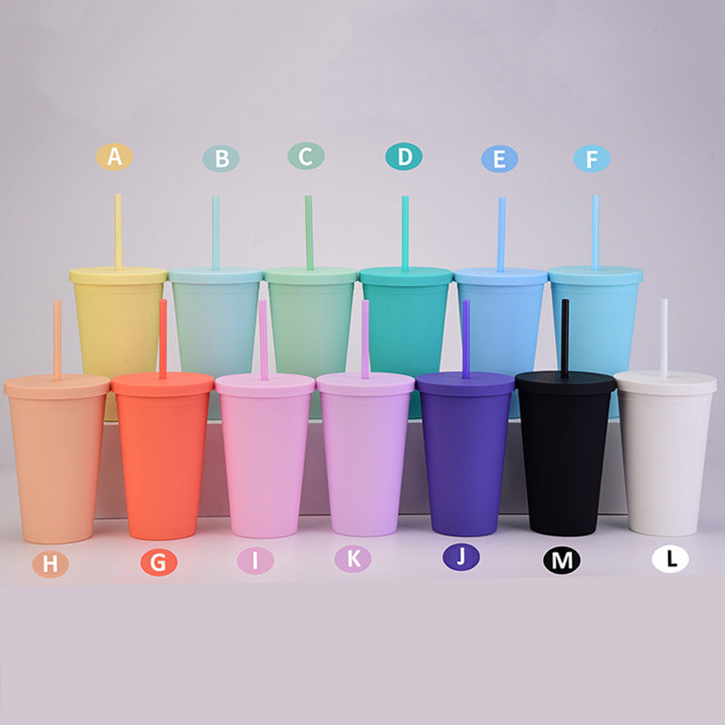 16oz snow globe solid colors AS plastic tumbler _CNPNY