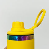 20oz Sports Lid Rainbow Underneath Powder Coat Straight Sports Water Bottles With 2 Lids 25pcs For Laser Engraving_CNPNY