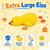 24pcs Jumbo Duck Squishy Toy Giant Realistic Duck Squishy Super Soft Moldable Stress Ball Sensory Fidget Toy_CNPNY