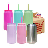 RTS USA_16oz Candy Colors Sublimation Stainless Steel Metal Can Tumblers 25pcs_USPNY