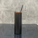 🖤💙❤️20oz Brushed Copper Plate Powder Coat Straight Skinny Tumblers 25pcs for Laser Engraving_CNPNY