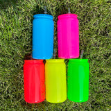 🔥16oz/17oz Neon Colors Blank Sublimation Glass Cans Mugs for UV DTF Wraps_CNPNY