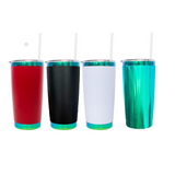 20oz Mirror Green Plated Yeti Style Powder Coat Coffee Mugs with Magnetic Lids 25pcs For Laser Engraving_CNPNY