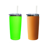 💚🎃20oz Black Mirror Plate Neon Green Color Coffee Tumbler Mugs 25pcs For Laser Engraving_CNPNY