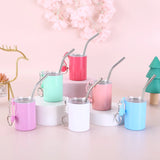3oz sublimation mini shot tumblers with key chain and silicone strap&metal straw _CNPNY