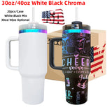 RTS USA_🖤30oz/40oz White Black Chroma Quencher H2.0 Powder Coat Tumblers 20pcs Pack_USPNY