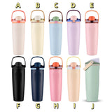 Outdoor 30oz Owala Style Flip Straw Handle Water Bottles 25pcs for Laser Engraving_CNPNY