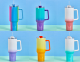 40oz H1.0 Ombre Powder coat Quencher Tumblers with removable handle_CNPNY