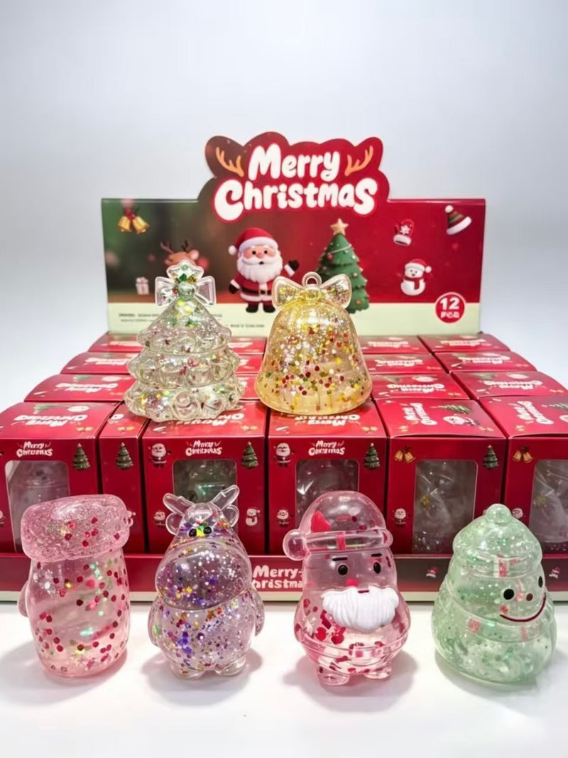 🎄🎅❄️72pcs Christmas Glitter Maltose Squishy Toys Sets Slow Rising Squishy Mystery Box_CNPNY