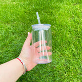 🔥16oz Acrylic Libbey Plastic can with Straw for Vinyl/UV DTF sticker_CNPNY