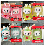 Presale USA_60pcs 🐰10*6.5cm Glitter Labubu Maltose Suqishy Labubu Shaped Squeeze Toys Slow Rising Labubu Squishy Toys with Packing Boxes_USPNY