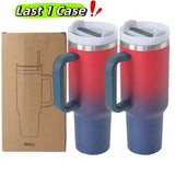 RTS USA_40oz Red Blue Ombre Painted Quencher Tumblers 20pcs For Laser Engraving_USPNY