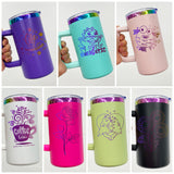 20oz Rainbow Plate Powder Coat Coffee Mugs with Removable Handle 20pcs For Laser Engraving_CNPNY