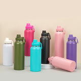 Multiple capacity powder coated stainless steel water bottles_CNPNY