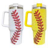 RTS USA_40oz Baseball Bling Rhinestone Tumbler 20pcs_USPNY