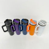 🍬🎃14oz/40oz Black Mirror Underneath Halloween Colors Powder Coat Tumblers for Laser Engraving_CNPNY