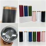 🖤💙❤️20oz Brushed Copper Plate Powder Coat Straight Skinny Tumblers 25pcs for Laser Engraving_CNPNY