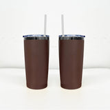 20oz Black Mirror Underneath Chocolate Color Yeti Style Blank Powder Coat Coffee Mugs 25pcs_CNPNY