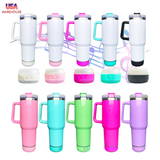 Presale USA_40oz blank sublimation Stanley-style Bluetooth Speaker tumblers 20pcs_USPNY