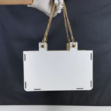 White Blank Sublimation MDF Blank bag with Chain for Gilrs_CNPNY