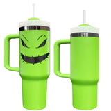 30oz/40oz Grinch Green Black Mirror underneath H2.0 Powder Coat Tumblers for Laser Engraving _CNPNY