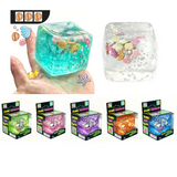 60pcs 3D Cartoon Ocean Decoration a Stress-Relief Simulation Cube Toy Stress Relief & Fidget Toy_CNPNY