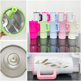 Presale USA_20oz Leak Proof Straw Lids Blank Sublimation Kids Handle Tumblers 25pcs_USPNY