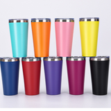 16oz Tapered Powder Coat Ice Coffee Wine Tumbler Mugs 50pcs For Laser Engraving_CNPNY