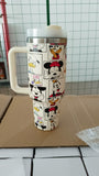 40oz 5D Print Mickey Mouse and Donald Duck Disney Design Cream Color Tumblers 20pcs_CNPNY