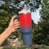 Presale USA_40oz Red Blue Ombre Painted Quencher Tumblers 20pcs For Laser Engraving_USPNY