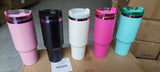 💜💗30oz/40oz Purple Pink Mirror Underneath Powder Coat H2.0 Quencher Tumblers 20pcs _CNPNY