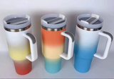 40oz H2.0 Ombre Painted Tumblers with Handle 40oz Quencher Tumbler_CNPNY